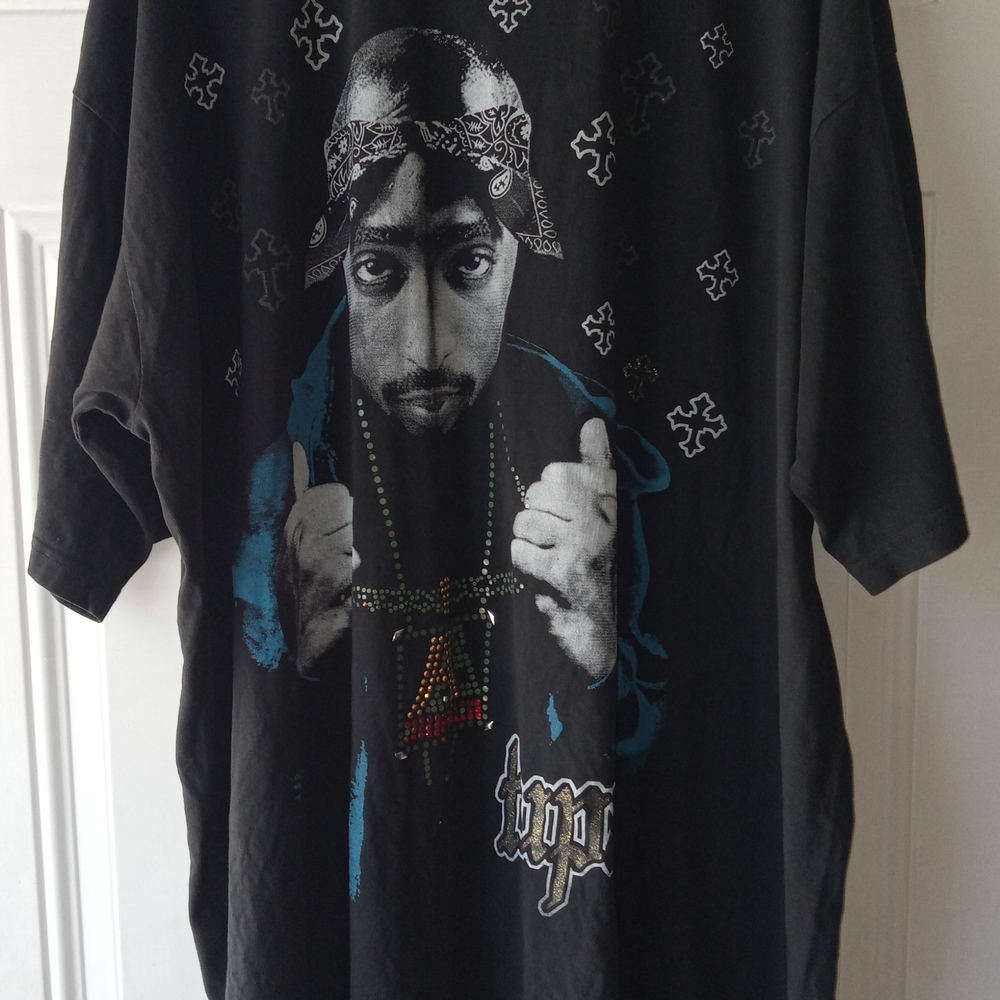 Vintage Tupac  Bedazzeled Tee with Iconi Design